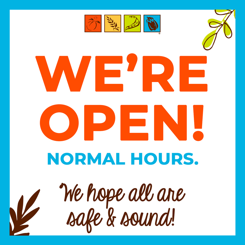 Both of our stores, Dunedin &amp; Clearwater are open! 
#HurricanMilton #HurricaneHelene