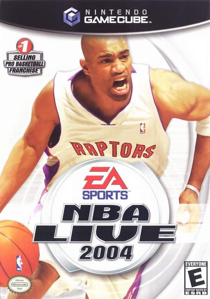 BBallVideoGames's tweet image. #NbaLive 2004 for the #Xbox, #PS2, &amp;amp; #Gamecube turns 21 today in North America! 🏀🎮 #easports #VinceCarter #bballvideogames