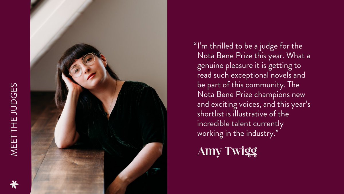 Nota Bene Prize (@notabeneprize) on Twitter photo #MeetTheJudges: Introducing the talented <a href="/aetwigg/">Amy Twigg - UPDATES ONLY</a>
Amy's debut novel Spoilt Creatures won the BPA Pitch Prize and was longlisted for the Mslexia Novel Competition. In 2024 she was chosen as one of the Observer's Best New Novelists.
Read our chat: bit.ly/4h42gBY #MeetTheJudges: Introducing the talented <a href="/aetwigg/">Amy Twigg - UPDATES ONLY</a>
Amy's debut novel Spoilt Creatures won the BPA Pitch Prize and was longlisted for the Mslexia Novel Competition. In 2024 she was chosen as one of the Observer's Best New Novelists.
Read our chat: bit.ly/4h42gBY