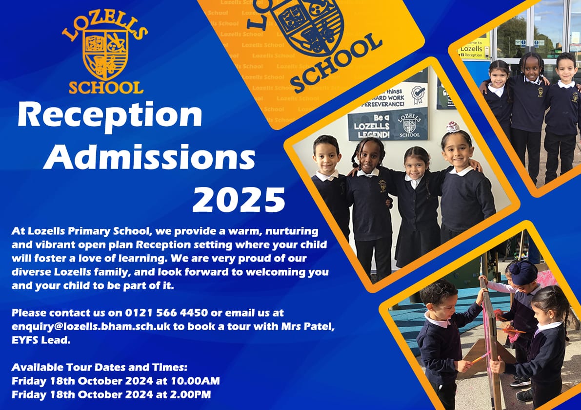 Dipika Patel (@dipika4patel) on Twitter photo Are you looking for a Reception place for your child in September 2025?
Come and visit our vibrant school <a href="/LozellsPrimary/">LozellsPrimarySchool</a> 🏫
#receptionadmissions2025 #lozells Are you looking for a Reception place for your child in September 2025?
Come and visit our vibrant school <a href="/LozellsPrimary/">LozellsPrimarySchool</a> 🏫
#receptionadmissions2025 #lozells