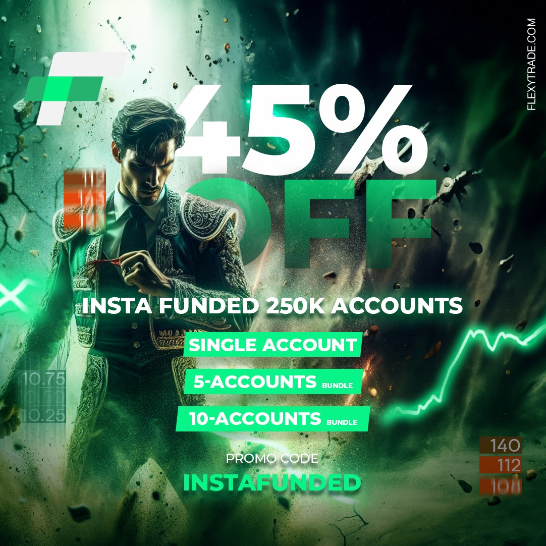 Flexy_Trade's tweet photo. 🚀 New Insta Funded Accounts! 🚀
Our 250K account now has two powerful companions:
🔥 150K and 350K accounts – access up to $3.5M in trading power instantly!
Get 45% OFF with code INSTAFUNDED. Don’t miss out
! Claim yours now at https://t.co/HOXl3CKbNe.

#FlexyTrade https://t.co/1ChpKzk3RM
