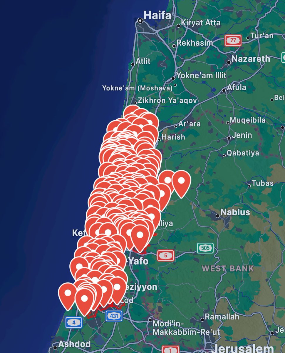 The Israeli army spokesman: Alerts were activated in many areas in the center of the country following launches that crossed into the country from Lebanon, the details are under investigation