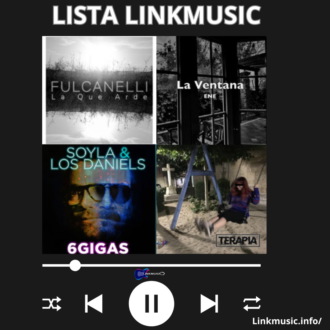 Linkmusic (@lnkmsc_es) on Twitter photo #PLAYLIST SEMANAL #LINKMUSIC <a href="/FulcanelliBCN/">Fulcanelli</a> y su tema "La que arde"
Además de:
<a href="/ErizoNino/">El Niño Erizo (Oficial)</a>
<a href="/soyla_banda/">SOYLA</a>
@volumniasound
<a href="/jordanabmusica/">(maría solá)</a>
Sinatra
King Sapo
<a href="/dreadsistance/">Dreadsistance</a>
Láudano
<a href="/camellosdigame/">Camellos</a>
bit.ly/48b9srZ ◁
#musica #SomosLinkmusic #Playlist #PLAYLIST SEMANAL #LINKMUSIC <a href="/FulcanelliBCN/">Fulcanelli</a> y su tema "La que arde"
Además de:
<a href="/ErizoNino/">El Niño Erizo (Oficial)</a>
<a href="/soyla_banda/">SOYLA</a>
@volumniasound
<a href="/jordanabmusica/">(maría solá)</a>
Sinatra
King Sapo
<a href="/dreadsistance/">Dreadsistance</a>
Láudano
<a href="/camellosdigame/">Camellos</a>
bit.ly/48b9srZ ◁
#musica #SomosLinkmusic #Playlist