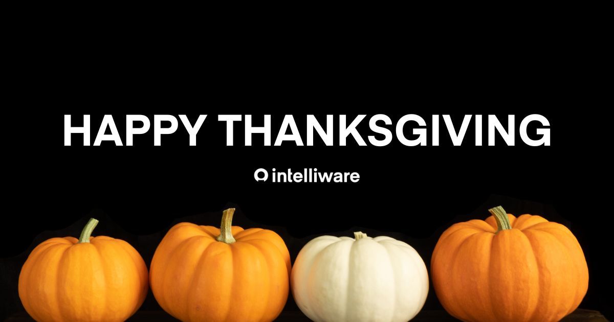 Intelliware_Inc's tweet image. Happy Thanksgiving from Intelliware. We&apos;re grateful for our incredible team, partners, and clients. Enjoy this time of gratitude and connection.

#happythanksgiving #intelliware #thankful