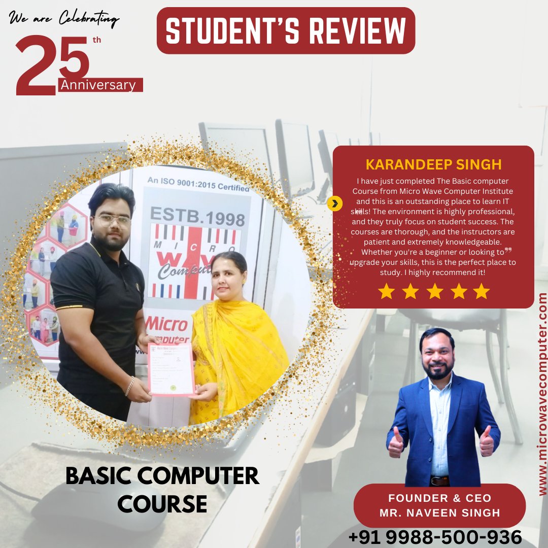 mwc_98's tweet image. 👏 Big congratulations on finishing the Basic Computer Course! 💻 Keep shining and exploring the digital world!
#basiccomputerskills #computercourses #digitalskills #computerbasics #computertraining #digitalliteracy #techforbeginners #microwavecomputer #khanna