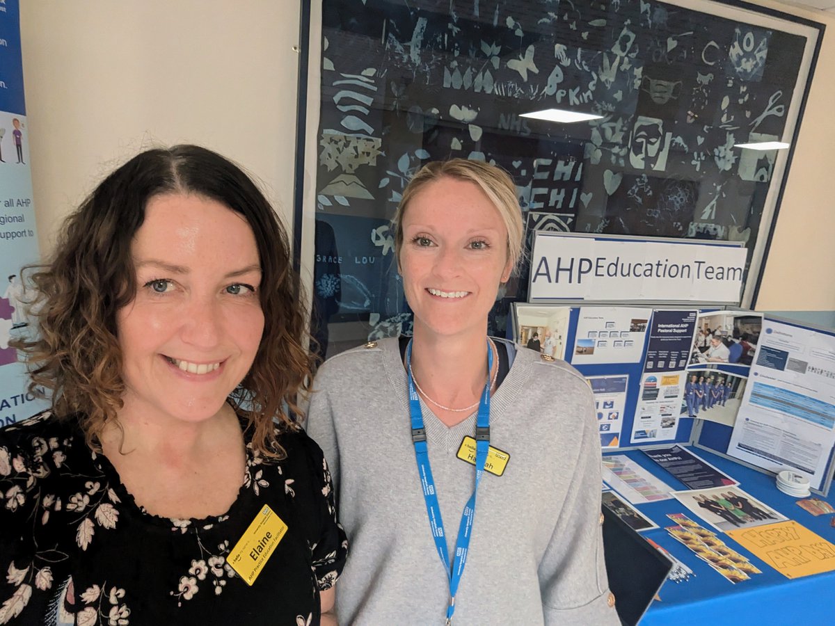 UHSx_AHP_Edteam's tweet image. #HappyAHPday to all our amazing AHPs @UHSussex . 
To celebrate AHPs day and to kick off the start of UHSussex education week, we are at St Richards Hospital showcasing education for AHPs. 
Come say hello :-)
