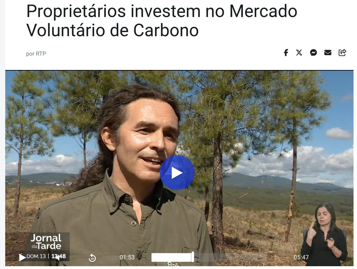 GrupoSylvestris's tweet image. 🌳 Em Portugal, proprietários de terrenos florestais a investir no Mercado Voluntário de Carbono.

👉🏻 Aquí podéis ver pequeño reportaje en @rtppt sobre nuestro trabajo como Sylvestris Metsä @metsapt 
rtp.pt/noticias/pais/…

#SembramosO2 #CompensamosCO2 #SoyForestal