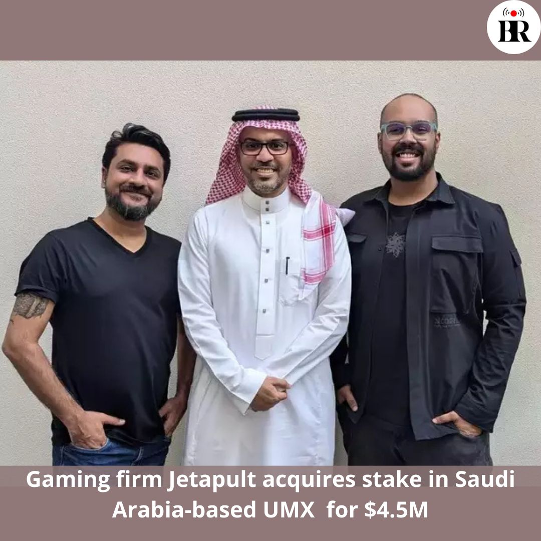 businessreviewL's tweet photo. Gaming firm Jetapult acquires stake in Saudi Arabia-based UMX Studio for $4.5M
Read more :- https://t.co/NJpjCQszlI
#GamingInvestment #Jetapult #UMXStudio #Gametech #GameDevelopment #GamingAcquisitions #Esports #AIinGaming #AnalyticsInGaming #gaming #JetSynthesys https://t.co/QXs9bA43FW