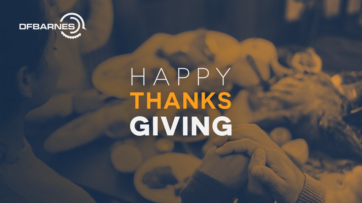 Happy Thanksgiving from DF Barnes!

As we come together in the spirit of Thanksgiving, we want to take a moment to thank our amazing team &amp; valued clients. Whether you're celebrating with loved ones or enjoying a well-earned break, we wish you a day filled with joy &amp; happiness.