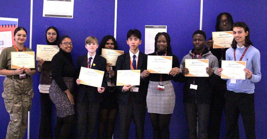 📣📣Congratulations to our KS4 &amp; KS5 students who competed in the Senior Math Olympiad Competition on  1st October and received a total of 2 Silver and 8 Bronze Certificates.🥈🥈🥉🥉🥉🥉🥉🥉🥉🥉