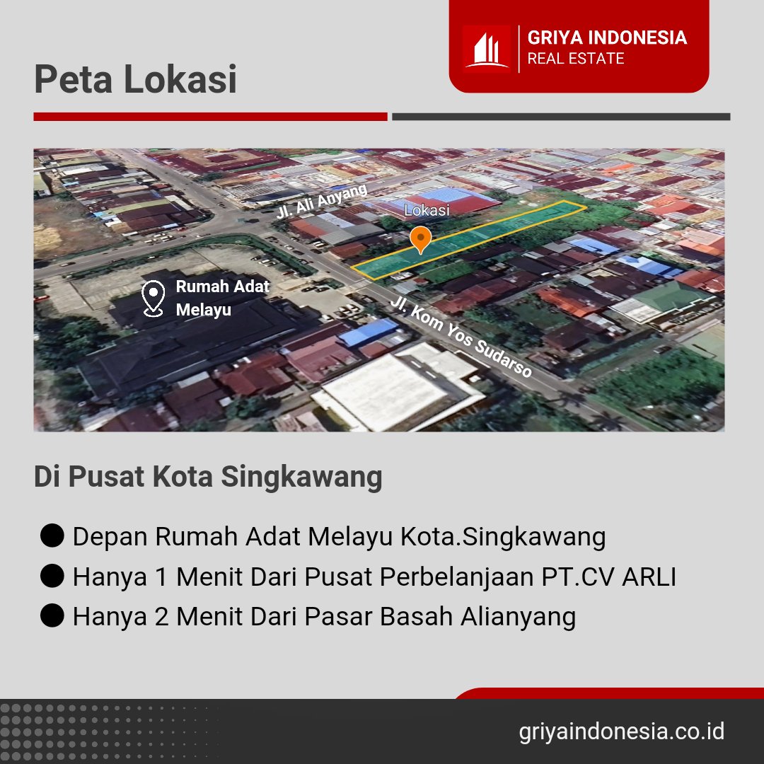 GriyaIndonesia's tweet photo. Selamat Sore rekan Griya Indonesia. Wah semakin banyak properti dijual nih. Kali ini di kota Singkawang - Kalbar #tanahdijual #singkawang #kalbar https://t.co/zNFtehCpfx