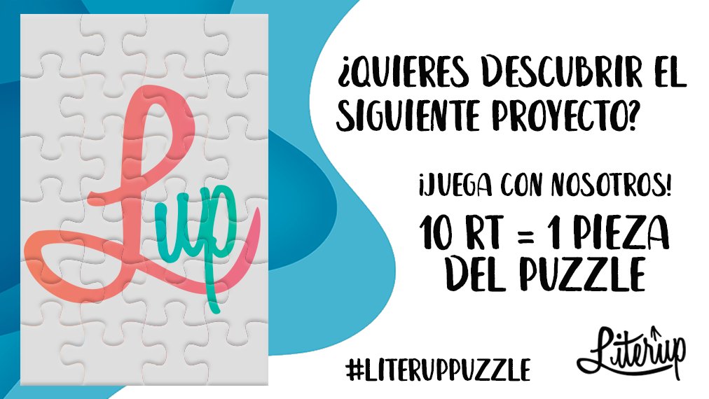 ¡Empezamos!

Una vez más, os traemos un #LiterupPuzzle para desvelar la portada de nuestra siguiente publicación😊 

Cada 10 RT, quitamos una pieza y damos una curiosidad. Y a cada 50, regalamos una pieza extra.

Los RTs cuentan en todo el hilo.  A darle caña al F5❤️