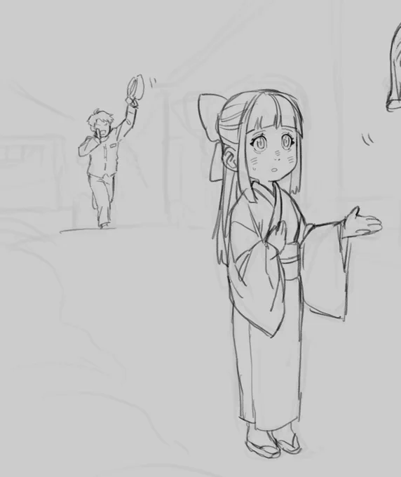 沙代さんを描けるようになりたい
また追々ラフ詰めよう 