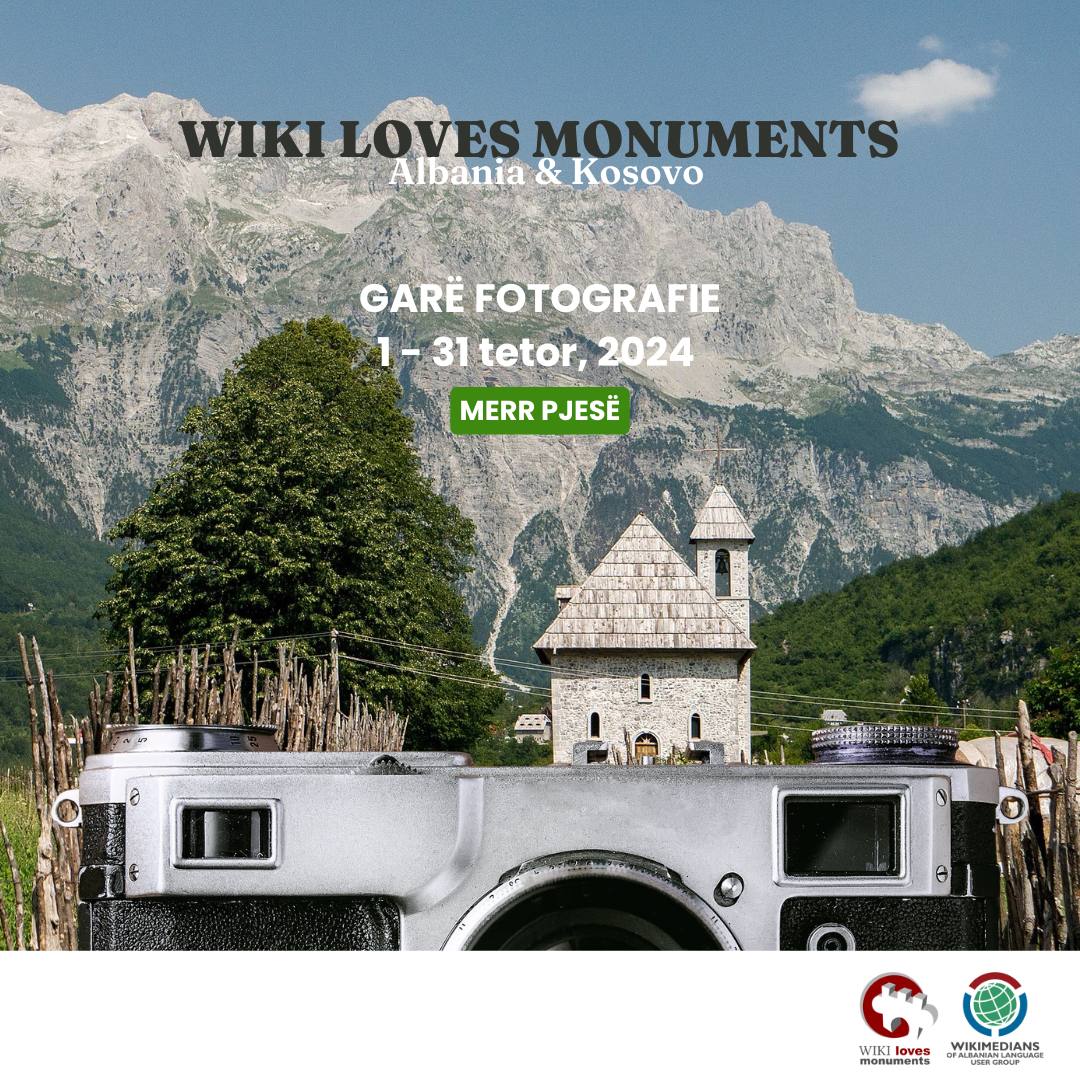 Gara "Wiki Loves Monuments" vazhdon! Keni foto të monumenteve në 🇦🇱 ose 🇽🇰? 
Garoni deri më 31 tetor!

👉 Pjesëmarrje dhe info: w.wiki/BXdx

#WikiLovesMonuments #WikimediaCommons #WoALUG