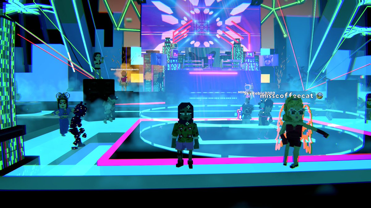 I'm partying in Club XYZ ft. <a href="/wearegalantis/">Galantis</a>, one of the hottest clubs in <a href="/TheSandboxGame/">The Sandbox</a>! Party with me to earn $SAND rewards! sandbox.game #TheSandbox #AlphaSeason4 #AS4SocialChallenge