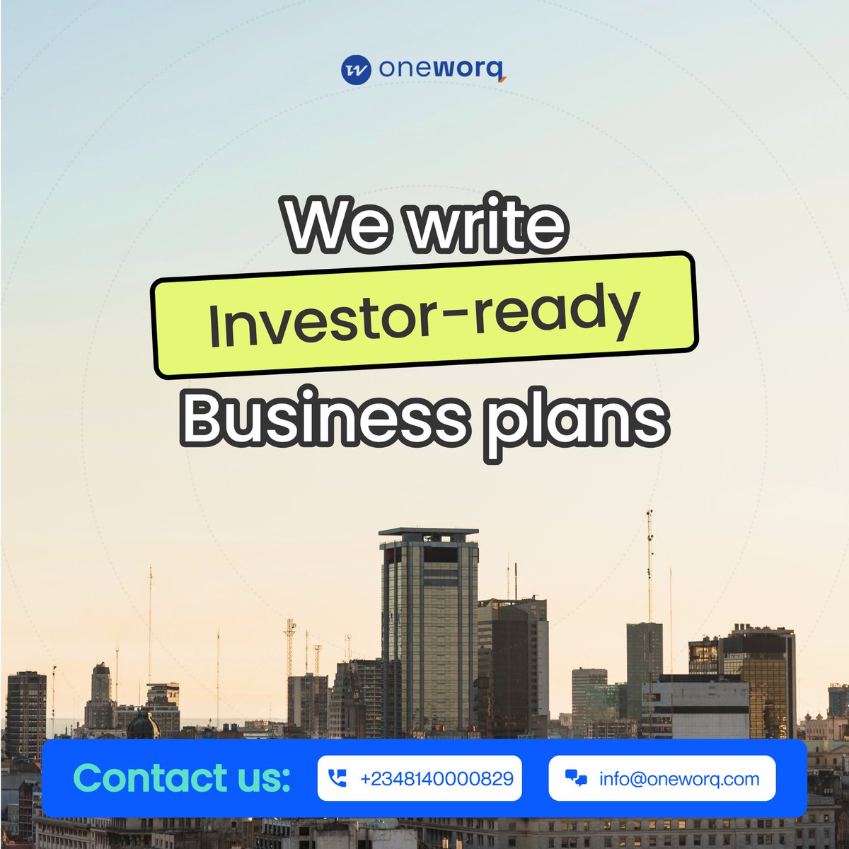 oneworq's tweet photo. Looking for a winning business plan? 💼 Get a custom business plan that speaks for itself, converting potential investors before you even pitch! 🔥 Ready to make your idea stand out? DM now to get started! 📩 https://t.co/QFRC9Tpfmc
