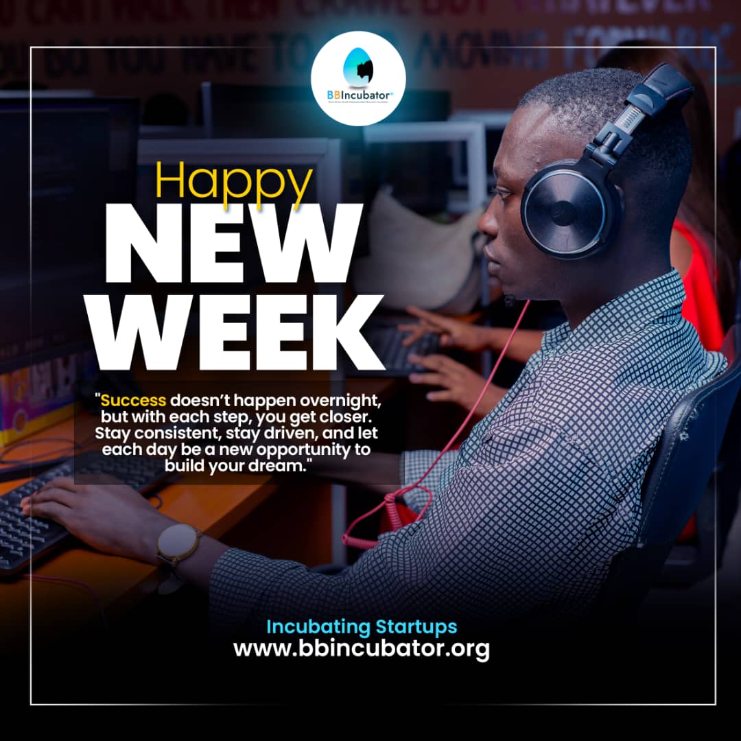 Dear #entrepreneurs 
Happy New Week✨

Here's another week to step into your boldness and achieve something memorable!

#HappyNewWeek 
#BBIncubator2024