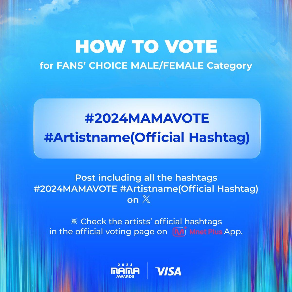 GCVT_JK's tweet photo. MAMA AWARDS

Fans' Choice Male 1st vote - X voting (10%)
(Mnet Plus app: 90%)

I vote for #jungkook at #2024MAMAVOTE

🎯 300 replies and retweets https://t.co/jidDcrfOjE