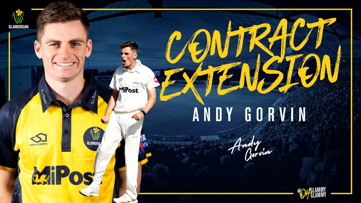 GlamCricket's tweet image. NEWS: Andy Gorvin signs a new contract and extends his stay at Glamorgan 😍

READ MORE ➡️ bit.ly/3Uc0HYX

#OhGlammyGlammy