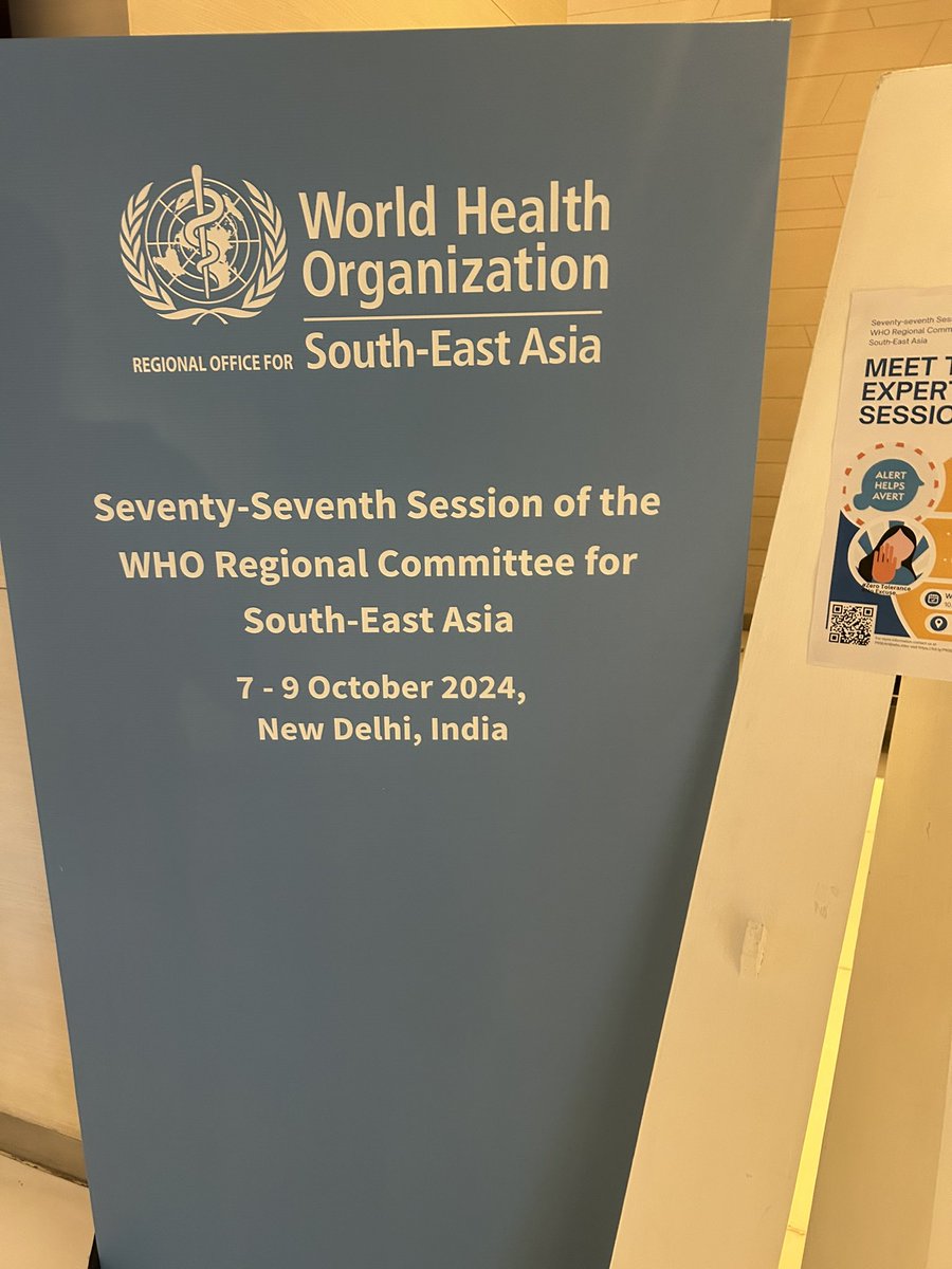 On the sidelines of WHO region meeting in New Delhi, I met the *honourable minister of health of Nepal 🇳🇵 <a href="/paudelpradipNC/">Pradip Paudel</a> * and presented him the letter of nomination to the board of <a href="/WorldLeadersMH/">World Leaders For Mental Health</a> and also the recent magazine published.

#MentalWellness