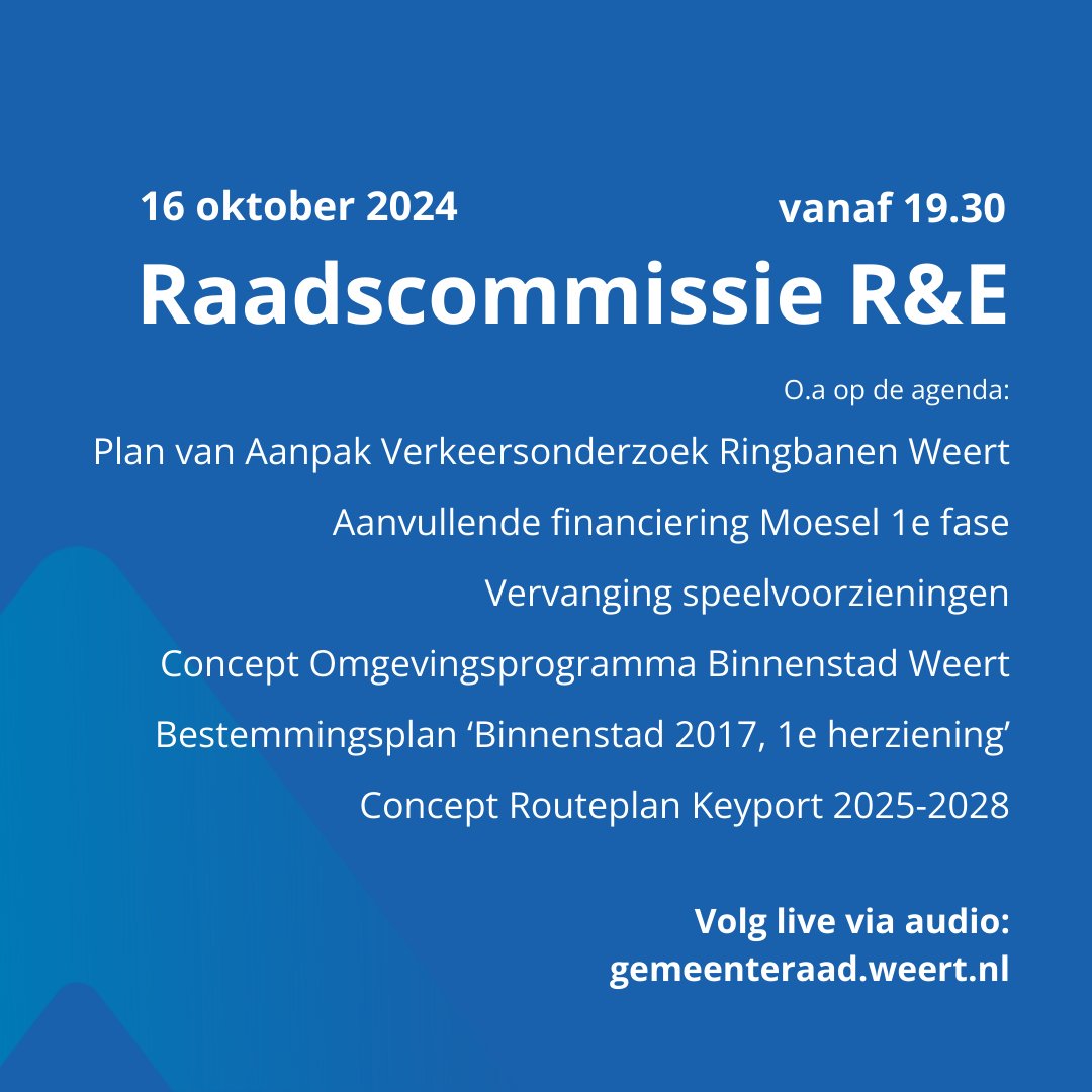RaadWeert's tweet photo. Ben je benieuwd welke onderwerpen in september o.a. op onze agenda staan? Bekijk het hieronder. https://t.co/7s6GhDeQtZ