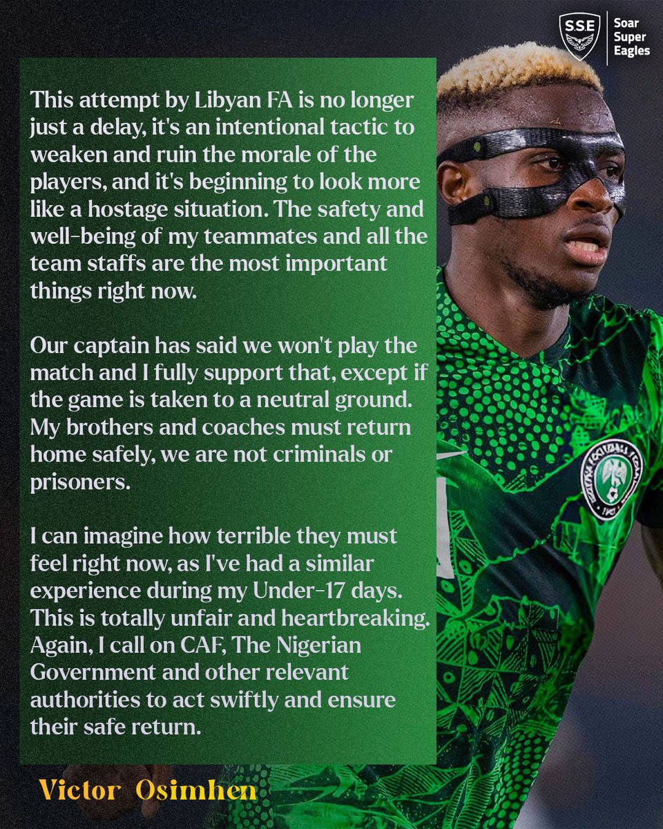 dammiedammie35's tweet photo. Victor Osimhen speaks on the heartbreaking situation 💔🤦🏽‍♂️ https://t.co/ySL43cItvd
