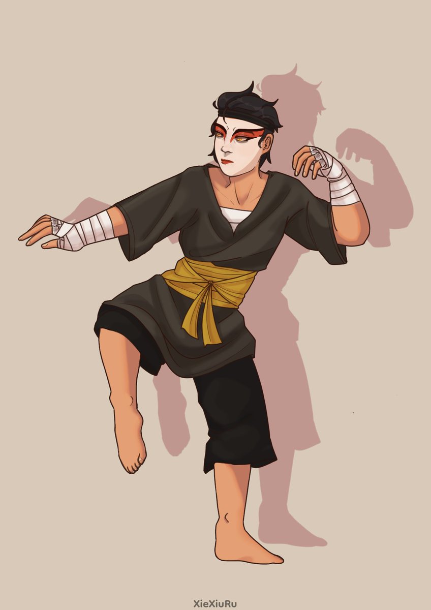 tatunhuw's tweet image. (⁠◍⁠•⁠ᴗ⁠•⁠◍⁠)⁠✧⁠* I'm really happy to introduce to yall one of my #atlaOC – Zhan 👊🏽💛

Not only a lavabender, but also a Kyoshi warrior 🪭

#atla #atlaOC