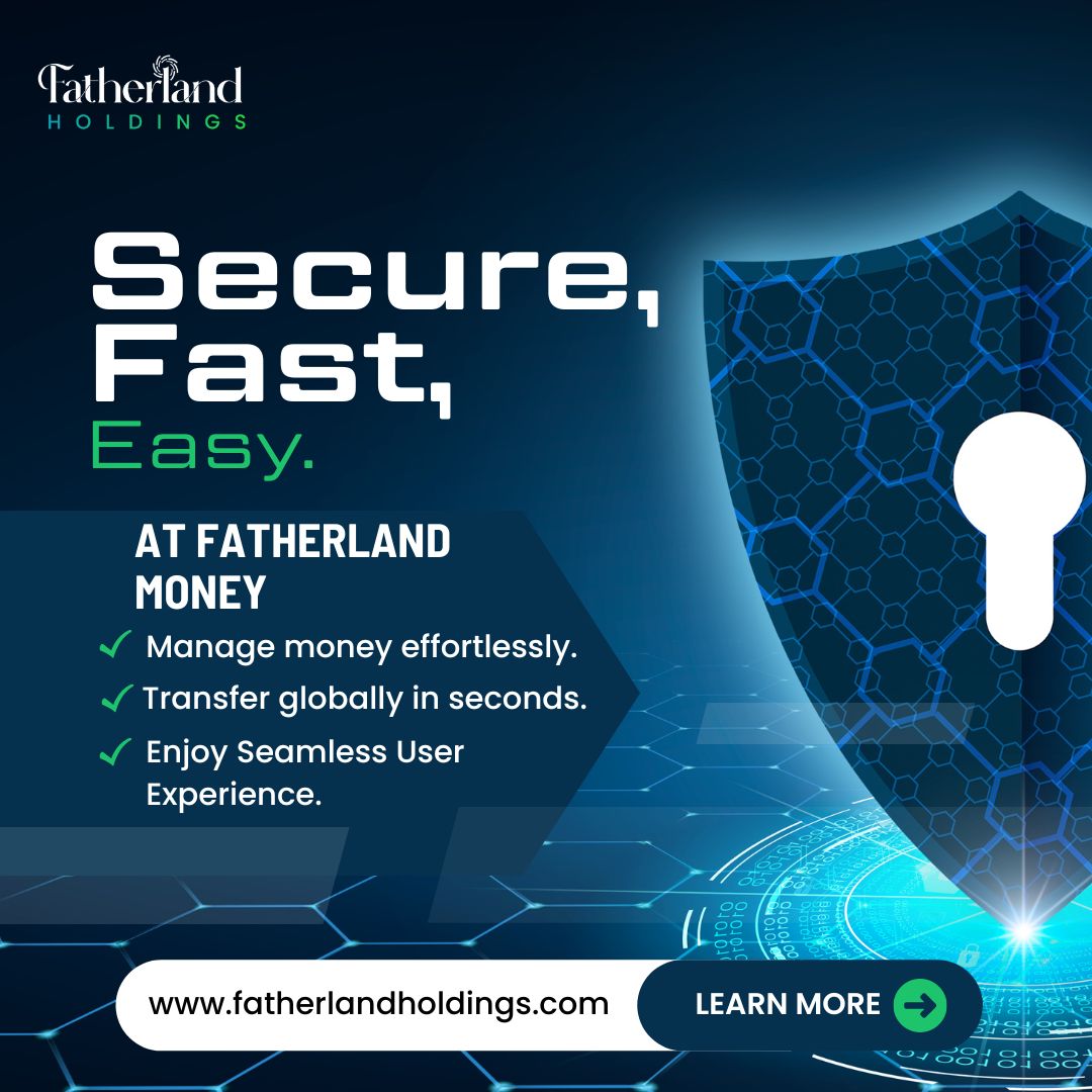 Fatherland_io's tweet photo. At Fatherland Money, we're all about secure, fast, and easy financial services.

We deliver advanced encryption, lightning-fast transactions, and a user-friendly experience so you can manage your money with confidence.

#Fintech #SecureBanking #DigitalFinance #FatherlandMoney https://t.co/N4xlpCpWJR