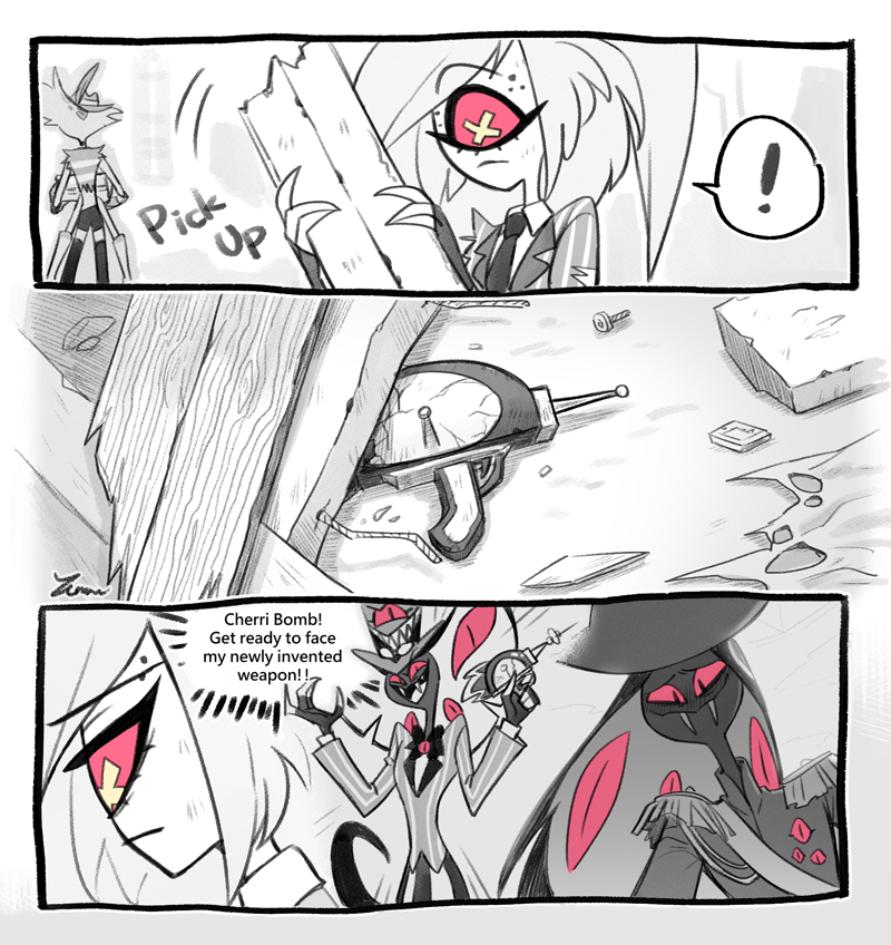 🐍🍒
"Pick Up"
#HazbinHotel #Cherrisnake 
#SirPentious #CherriBomb 