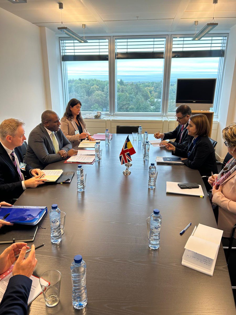 Luminita Odobescu (@odobes1luminita) on Twitter photo Timely meeting with 🇬🇧ForeignSecretary <a href="/DavidLammy/">David Lammy</a>, in the margins of #FAC. We reiterated the importance of our strong 🇷🇴-🇬🇧 #StrategicPartnership & emphasized the need for a close coordination on the security situation in the region, in support of 🇺🇦 and 🇲🇩. Timely meeting with 🇬🇧ForeignSecretary <a href="/DavidLammy/">David Lammy</a>, in the margins of #FAC. We reiterated the importance of our strong 🇷🇴-🇬🇧 #StrategicPartnership & emphasized the need for a close coordination on the security situation in the region, in support of 🇺🇦 and 🇲🇩.