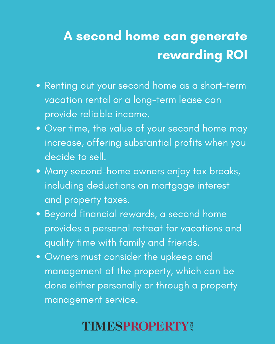 TimesPropertyIN's tweet image. Here is a lowdown on how a second home can help you earn passive income and high ROI for investors this season

timesproperty.com/news/post/can-…

#RealEstateInvesting #PassiveIncome #SecondHome #PropertyInvestment #RentalIncome #FinancialFreedom #RealEstate #InvestSmart