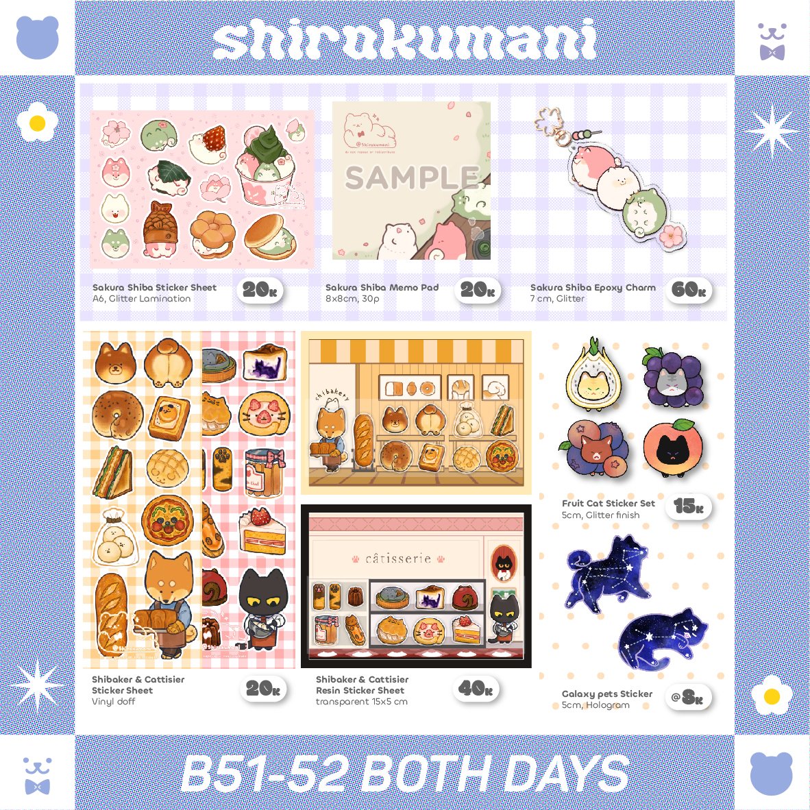 shirokumani's tweet photo. [RT! 💕] Hello! here's my catalog for the upcoming CF19 next month! [1/4] https://t.co/T7UjbL0ju4