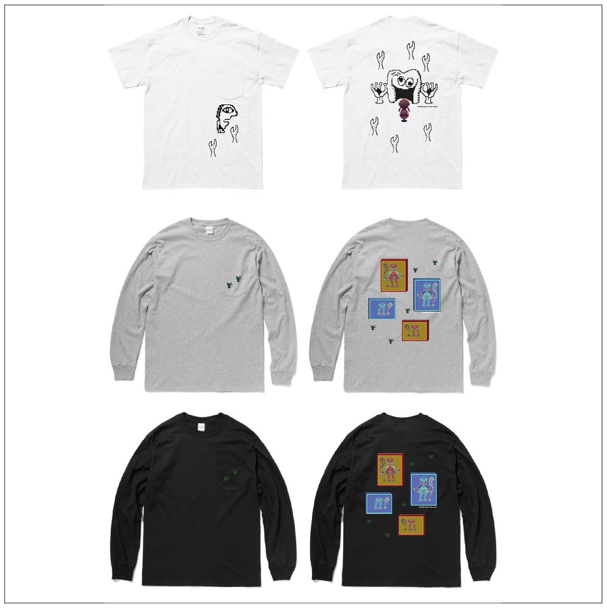 parco_games's tweet photo. 【ARCADE 10/18〜28@池袋PARCO】
Horror Game Market "ARCADE"

"ゆめにっき"

●Collaboration
T-shirts & Long T-shirts (3 item)

●作品紹介 (作：ききやま)
とても暗い雰囲気の、夢の中（という設定）の世界を歩き回るゲームです。
特にストーリーや目的はありません。歩き回るだけのゲームです。
夢の中で特定のキャラをチェックすると「エフェクト」が増えます。
「エフェクト」を使うと主人公の格好が変わります。

詳細はこちら
https://t.co/L8xiDtPvBQ
