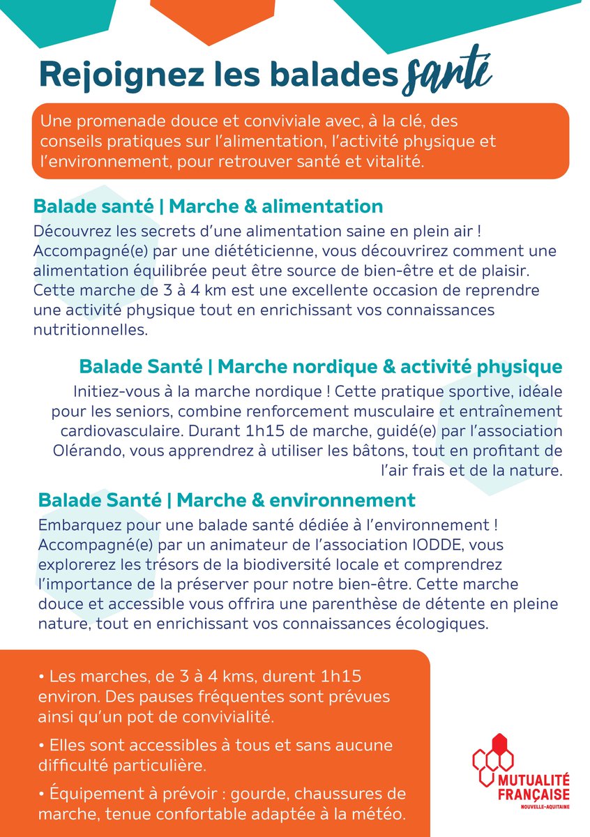 MutNaquitaine's tweet image. 🚶‍♀️Le 4 octobre, c'était notre 1ère #balade #santé à #SaintTrojanlesBains et ce fut un succès ! 

Sous un grand 🌞, nos participants #seniors ont profité de conseils en marche et nutrition. 

Rendez-vous le 18 octobre pour une marche sur l’environnement avec l’association IODDE 🌱