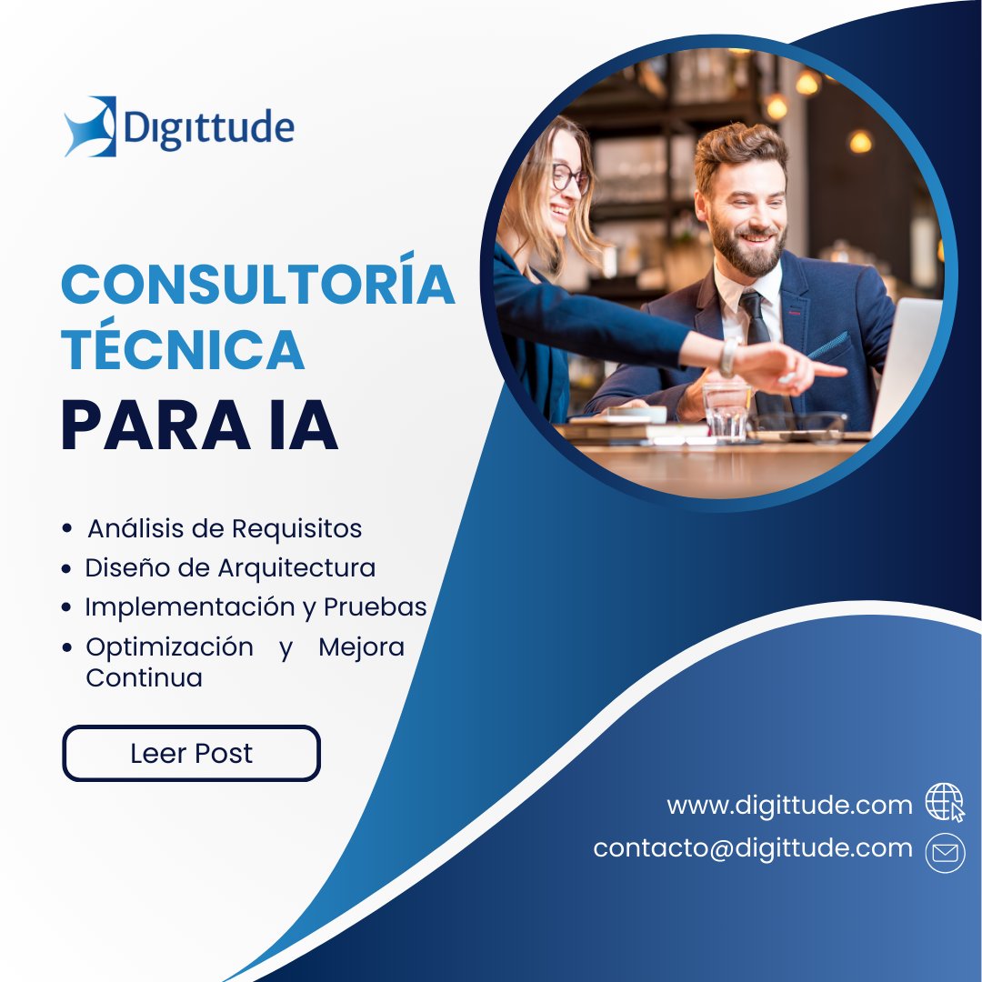 DigittudeS's tweet photo. Consultoría Técnica para AI en Digittude: A tu lado en cada paso.
🔍 Análisis de Requisitos
🏗️ Diseño de Arquitectura
🚀 Implementación y Pruebas
🔄 Optimización y Mejora Continua

https://t.co/3F14JwwkaD 
📧 contacto@digittude.com

#Digittude #AI #ConsultoríaTécnica https://t.co/YV8u097H9a