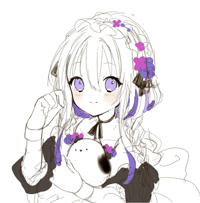 お顔かわいくかけた気がする