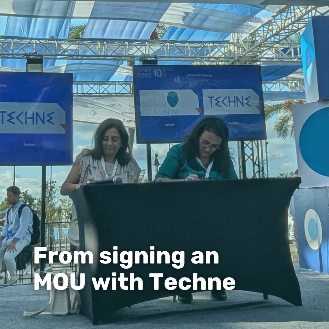 UntapTech's tweet image. Swipe through to relive some Techne Summit highlights and celebrate these special moments with Untap. We’re excited for what’s ahead as we continue driving innovation and supporting future tech leaders! 🙌

#TechneSummit #Untap #Innovation #MOU #TechstarsPitch