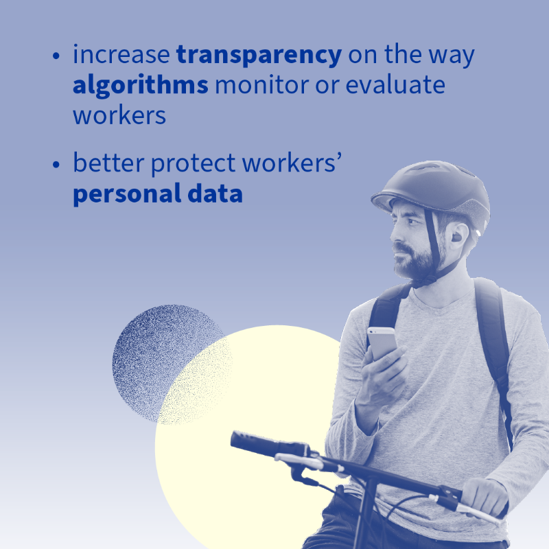 EUCouncil's tweet photo. 👩‍✈️ 🚴‍♂️ 👩🏻‍💻 Delivery riders, drivers, babysitters and other workers who get work through an app or a website could soon benefit from better working conditions under new EU rules. 

Discover more about the new rules. 👇

#PlatformWork #PlatformWorkDirective #GigEconomy