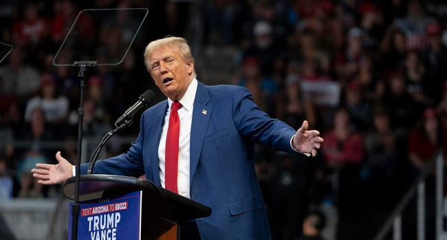 channelstv's tweet photo. Man With Shotgun, Loaded Handgun Arrested Near Trump California Rally

https://t.co/SVBmINYCfC https://t.co/Kzh5qKv4oz