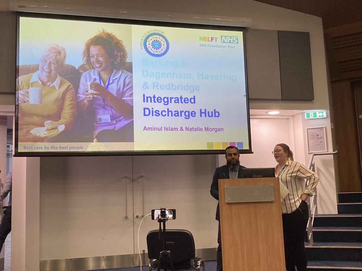 NELFT AHP (@nelft_ahp) on Twitter photo Next up: Aminul & Natalie from <a href="/NELFT/">North East London NHS Foundation Trust (NELFT)</a>’s BHR integrated discharge hub talking about their service journey since its start in 2022 & the role our #AHPs play in planning & coordinating safe discharges from hospital
#AHPsDay24 #WeAreNELahps #NELFTahps <a href="/thecsp/">Chartered Society of Physiotherapy (CSP)</a> <a href="/theRCOT/">Royal College of Occupational Therapists</a> <a href="/NELondonAHPs/">NELAHPS</a> Next up: Aminul & Natalie from <a href="/NELFT/">North East London NHS Foundation Trust (NELFT)</a>’s BHR integrated discharge hub talking about their service journey since its start in 2022 & the role our #AHPs play in planning & coordinating safe discharges from hospital
#AHPsDay24 #WeAreNELahps #NELFTahps <a href="/thecsp/">Chartered Society of Physiotherapy (CSP)</a> <a href="/theRCOT/">Royal College of Occupational Therapists</a> <a href="/NELondonAHPs/">NELAHPS</a>