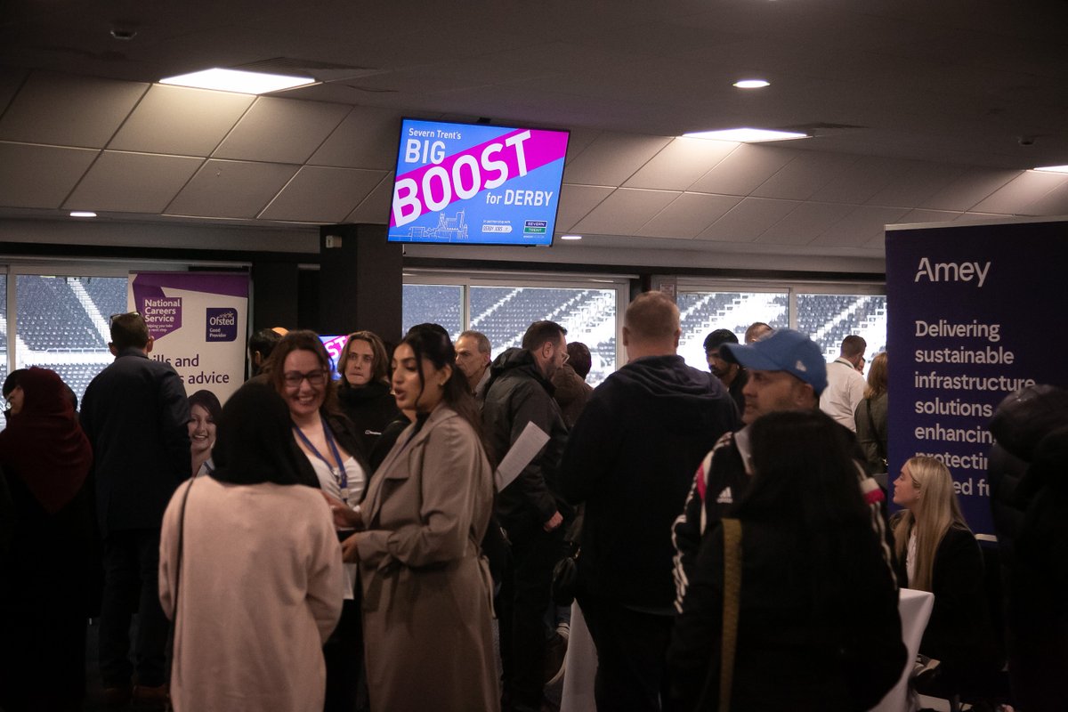 Less than a week to go until our Big Boost for Derby! 

Be sure to pop down to Pride Park Stadium on Wednesday 23rd October for our jobs fair.

We'll have it all from Derby's biggest employers to one-on-one CV support.

Secure your FREE place here: ms.spr.ly/6017m0rUL
