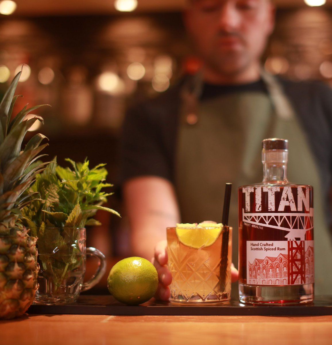 titanspiritsltd's tweet image. Our #CocktailOfTheMonth, the Dark &amp;amp; Stormy, is a true classic! Crafted by @blairmcf and filmed at the stunning @inverkiphotel, this cocktail is as bold as it is refreshing:
15 ml Fresh Lime Juice
3/4 glass Ginger Beer
50 ml Titan Rum
#DarkAndStormy #TitanRum #CocktailOfTheMonth