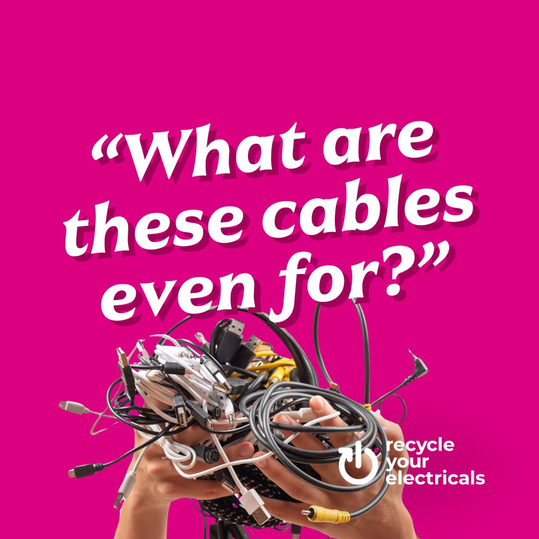 haringeycouncil's tweet image. We all have old cables in our drawers, or considered binning a flimsy cable when it broke. 

That’s thousands of kilograms of copper going to waste. 

This International #EWasteDay, join The Great Cable Challenge and recycle your old cables! Find out more: bit.ly/3zxYU94