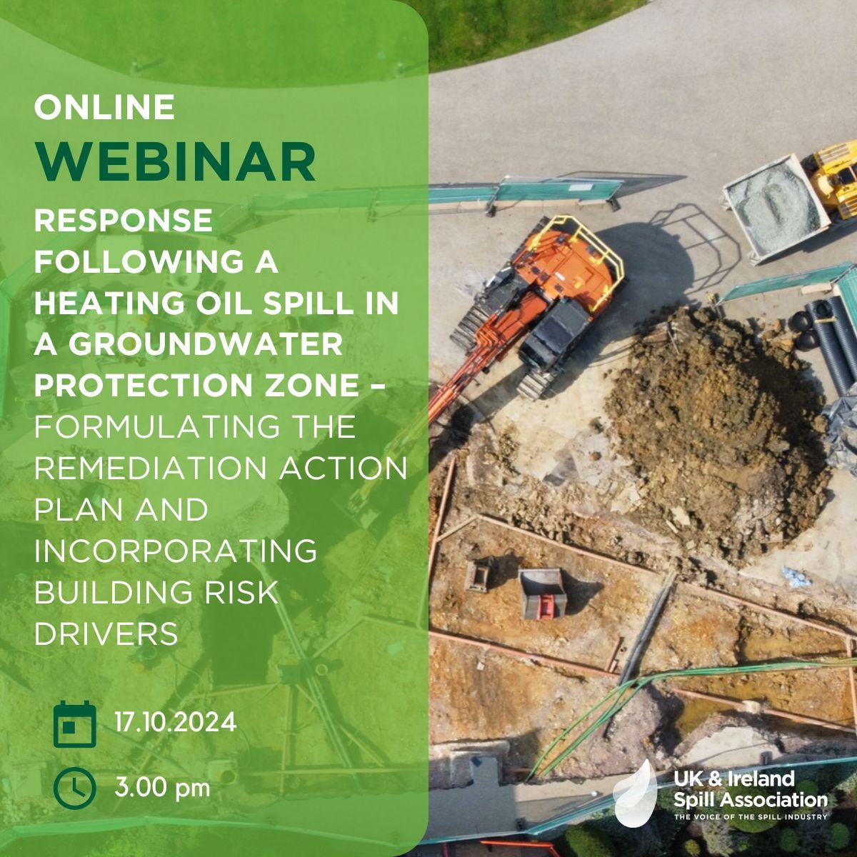 UkSpill's tweet photo. Register for this week's webinar ➡️ Response following a heating oil spill in a Groundwater Protection Zone – Formulating the Remediation Action Plan and Incorporating Building Risk Drivers

✅ Thursday, 17th October. Register: https://t.co/Lm1e7l7igL

#spillresponse #oilspill https://t.co/py8epPLdMm