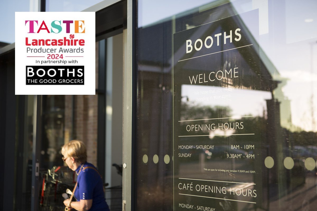 Lancashire food and drink producers - have you entered the Taste Lancashire Producer Awards, delivered in partnership with <a href="/BoothsCountry/">Booths Supermarket</a> ? Closing date for applications 27th October.  Find more information here >> marketinglancashire.com/news/new-taste… #TasteLancashire #Awards