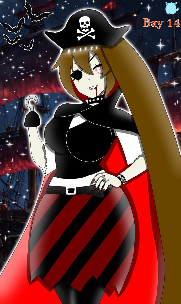 SayloinRiki's tweet photo. 31 days of Halloween
ππ»ππ§‘π€πβ¨
.
Day 14: Vampire Pirate Psycho Neru
ππ§π»ββοΈπ΄ββ οΈβ₯οΈπ€β¨
.
#31daysofhalloween #day14 #horrorvocaloid #psychoneru #vampirepirate #vampirate #hookhand #badassgirl #sexygirl #gothgirl #punkgirl #cosplay #digitalart #cosplayart #fanart #artwork https://t.co/IFSHXJlI61