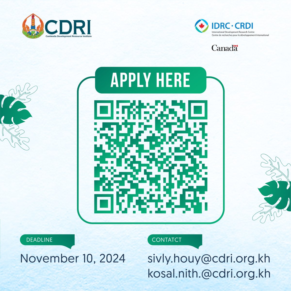 CDRI_Official's tweet photo. #CDRI is excited to invite academics, researchers, and practitioners to submit their abstracts and panel proposals for the upcoming 2nd Regional Symposium

Submit your paper here: https://t.co/sRPBme9TFX
⏰Deadline: 10 November 2024
For more information: https://t.co/ap0Vo2kQbu https://t.co/zxGLW4KCNt