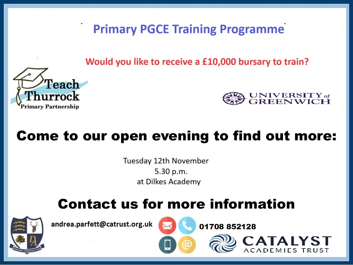 TeachThurrock's tweet photo. Applications for Teacher Training are open!  To find out more why not attend our Open Evening? https://t.co/uFNDHXkjRE