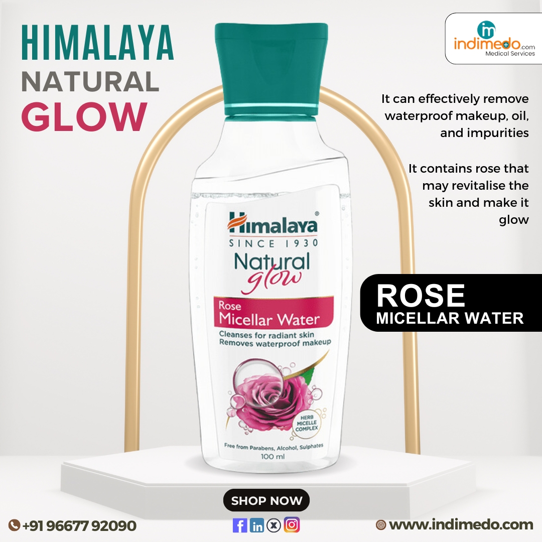 Indimedodotcom's tweet image. Buy Now - indimedo.com/products/ayurv…

Himalaya Natural Glow Rose Micellar Water
#indimedo #onlinepharmacy #himalayarosemicellarwater #naturalglow #micellarwater #gentlecleanser #Bahraich #waterproofmakeupremover #roseinfusedskincare #nondryingformula #glowingskin #crueltyfreebeauty