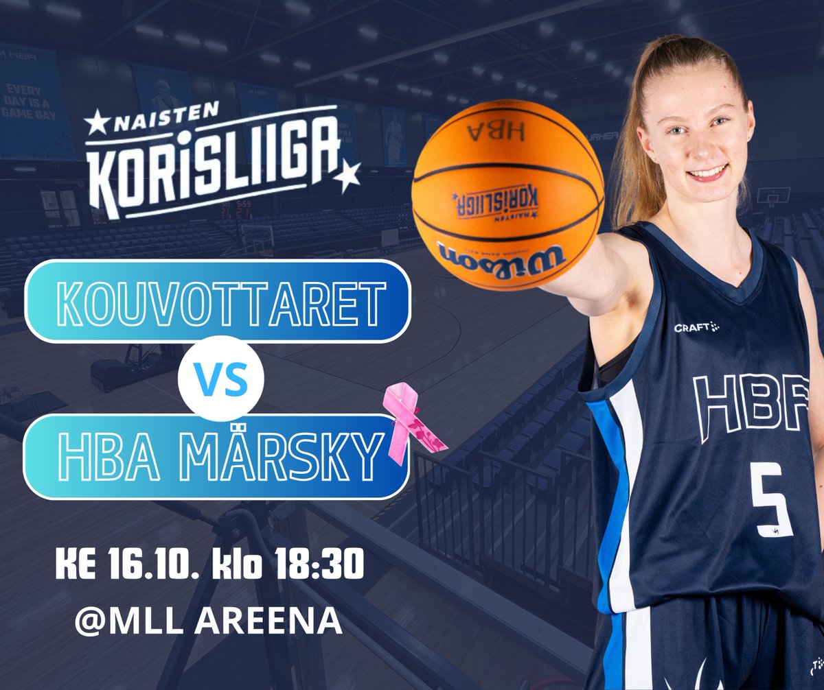HBA Märsky (@hba_marsky) on Twitter photo Ladies on the road💪
🏀 at Kouvottaret
⏲️ Wed 16.10. 18:30 (6:30pm)
🏟️ MLL Arena
📺 <a href="/RuutuUrheilu/">Ruutu Urheilu</a>
<a href="/Makelanrinne/">Märsky</a> <a href="/kouvottaret/">Kouvottaret</a> <a href="/NaistenKL/">Naisten Korisliiga</a> Ladies on the road💪
🏀 at Kouvottaret
⏲️ Wed 16.10. 18:30 (6:30pm)
🏟️ MLL Arena
📺 <a href="/RuutuUrheilu/">Ruutu Urheilu</a>
<a href="/Makelanrinne/">Märsky</a> <a href="/kouvottaret/">Kouvottaret</a> <a href="/NaistenKL/">Naisten Korisliiga</a>